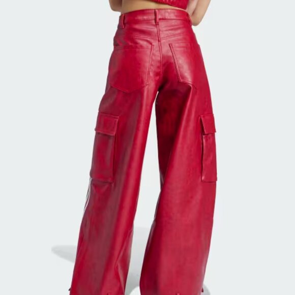 Adidas Adilenium Season 3 Vintage Faux Leather Pants - Picture 2 of 4